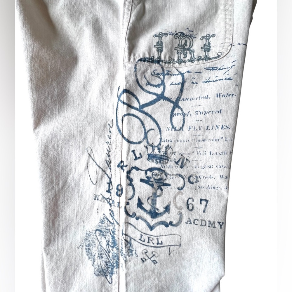 Lauren Ralph Lauren White Naval Academy Straight Leg Pants Size 10 - Picture 4 of 10